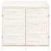 Tuinschuur 102x52x112 cm massief vurenhout wit