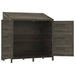 Tuinschuur 102x52x112 cm massief vurenhout antracietkleurig