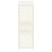 Tuinschuur 55x52x174,5 cm massief vurenhout wit