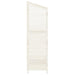 Tuinschuur 55x52x174,5 cm massief vurenhout wit