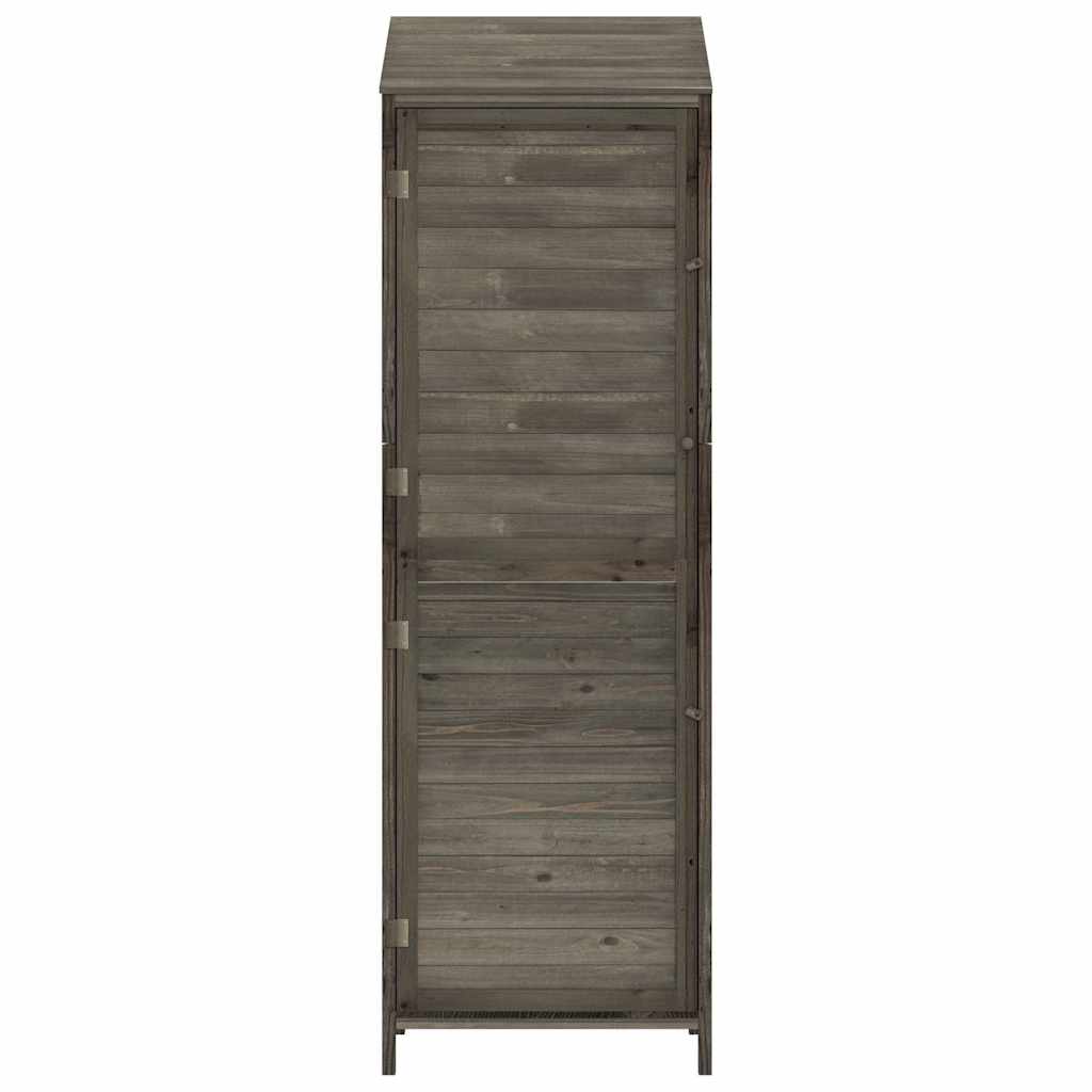 Tuinschuur 55x52x174,5 cm massief vurenhout antracietkleurig