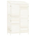 Tuinschuur 102x52x174,5 cm massief vurenhout wit