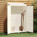 Tuinschuur 102x52x174,5 cm massief vurenhout wit