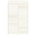 Tuinschuur 102x52x174,5 cm massief vurenhout wit