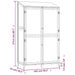 Tuinschuur 102x52x174,5 cm massief vurenhout wit