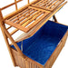 Opbergbox met latwerk 99x50x160 cm massief acaciahout