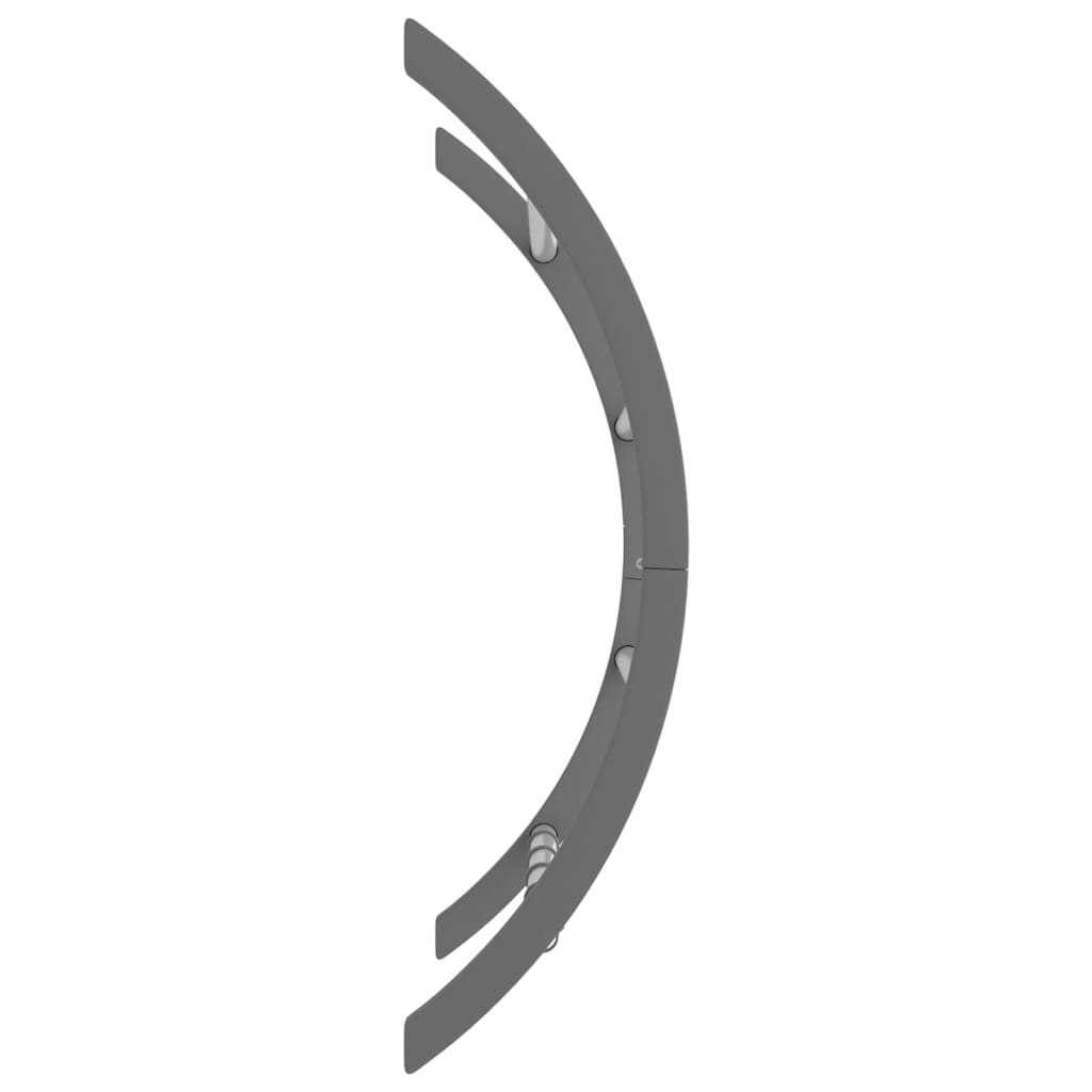Handdoekenrek met haken 56x16x72 cm aluminium zilverkleurig