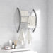 Handdoekenrek met haken 56x16x72 cm aluminium zilverkleurig
