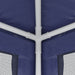 Partytent met 6 mesh zijwanden 3x6 m HDPE blauw