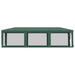Partytent met 8 mesh zijwanden 3x9 m HDPE groen
