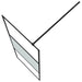 Inloopdouchewand 80x195 cm halfmat ESG-glas zwart
