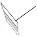 Inloopdouchewand 115x195 cm halfmat ESG-glas zwart