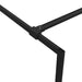 Inloopdouchewand 115x195 cm halfmat ESG-glas zwart