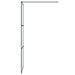 Inloopdouchewand 80x195 cm mat ESG-glas zwart