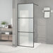 Inloopdouchewand 80x195 cm mat ESG-glas zwart