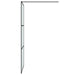 Inloopdouchewand 90x195 cm mat ESG-glas zwart