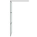 Inloopdouchewand 100x195 cm mat ESG-glas zwart