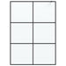 Inloopdouchewand 140x195 cm mat ESG-glas zwart