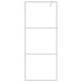 Inloopdouchewand 80x195 cm transparant ESG-glas zilverkleurig
