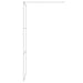 Inloopdouchewand 80x195 cm transparant ESG-glas zilverkleurig