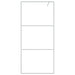Inloopdouchewand 90x195 cm transparant ESG-glas zilverkleurig