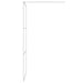 Inloopdouchewand 90x195 cm transparant ESG-glas zilverkleurig