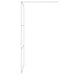 Inloopdouchewand 100x195 cm transparant ESG-glas zilverkleurig