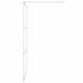 Inloopdouchewand 115x195 cm transparant ESG-glas zilverkleurig