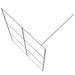Inloopdouchewand 140x195 cm transparant ESG-glas zilverkleurig