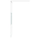 Inloopdouchewand 80x195 cm transparant ESG-glas wit