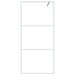 Inloopdouchewand 90x195 cm transparant ESG-glas wit