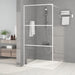 Inloopdouchewand 100x195 cm transparant ESG-glas wit
