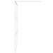 Inloopdouchewand 140x195 cm transparant ESG-glas wit