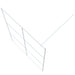 Inloopdouchewand 140x195 cm transparant ESG-glas wit