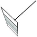 Inloopdouchewand 80x195 cm halfmat ESG-glas zwart