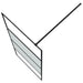Inloopdouchewand 90x195 cm halfmat ESG-glas zwart