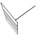 Inloopdouchewand 115x195 cm halfmat ESG-glas zwart