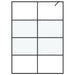 Inloopdouchewand 140x195 cm halfmat ESG-glas zwart