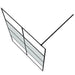 Inloopdouchewand 140x195 cm halfmat ESG-glas zwart
