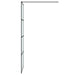Inloopdouchewand 80x195 cm mat ESG-glas zwart
