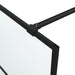 Inloopdouchewand 80x195 cm mat ESG-glas zwart