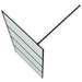 Inloopdouchewand 100x195 cm mat ESG-glas zwart