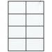 Inloopdouchewand 140x195 cm mat ESG-glas zwart
