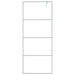 Inloopdouchewand 80x195 cm transparant ESG-glas zilverkleurig
