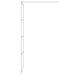Inloopdouchewand 80x195 cm transparant ESG-glas zilverkleurig