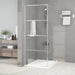 Inloopdouchewand 80x195 cm transparant ESG-glas zilverkleurig