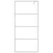 Inloopdouchewand 90x195 cm transparant ESG-glas zilverkleurig