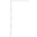 Inloopdouchewand 90x195 cm transparant ESG-glas zilverkleurig