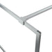Inloopdouchewand 90x195 cm transparant ESG-glas zilverkleurig