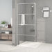 Inloopdouchewand 90x195 cm transparant ESG-glas zilverkleurig